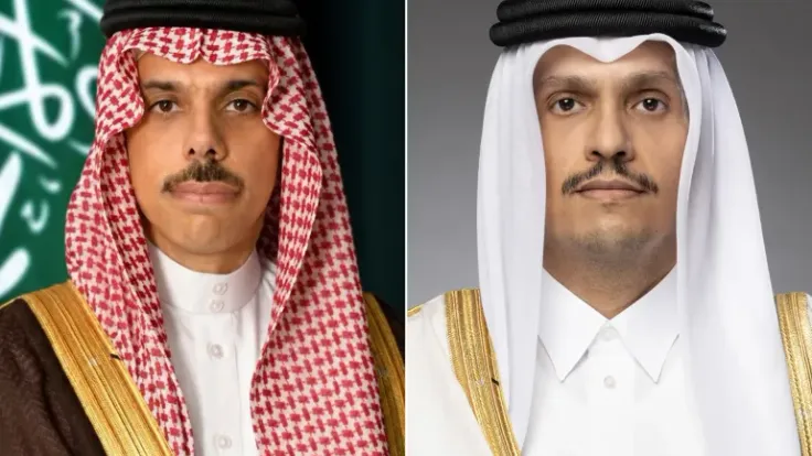 وزير الخارجية السعودي يلقي بظلال التطورات الإقليمية على الرئيس القطري