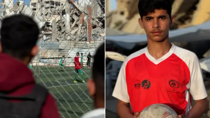 قصة محمد إياد عزام: كرة القدم ملاذ فتى فلسطيني فقد عائلته
