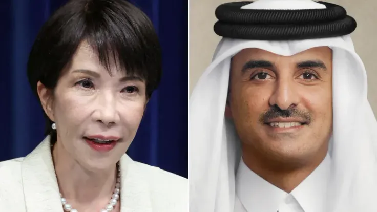 أمير قطر ورئيسة وزراء اليابان يؤكدان دعم جهود الوساطة الباكستانية للسلام