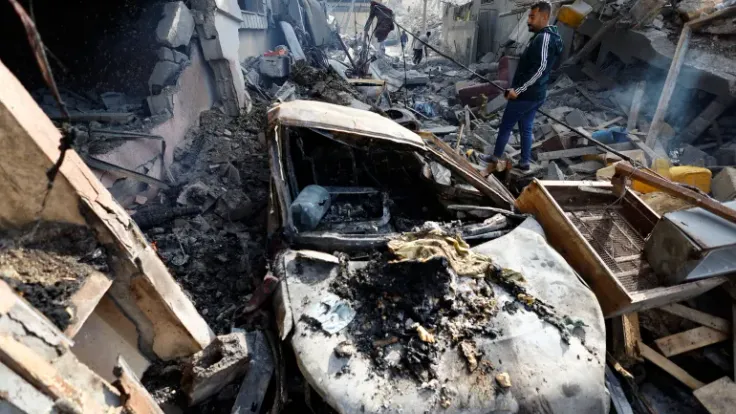 استشهاد 5 فلسطينيين في قصف إسرائيلي على غزة