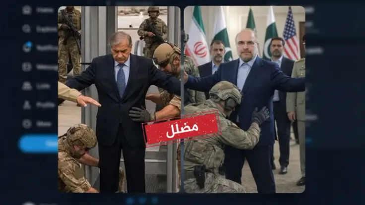 صور تفتيش المارينز الأمريكي لقاليباف في إسلام آباد: حقيقة أو خيال؟