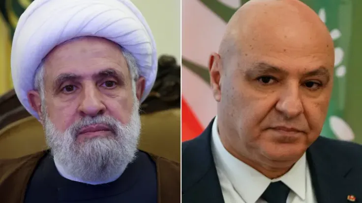 مواجهة كلامية بين عون وقاسم حول الحرب ومسار التفاوض مع إسرائيل