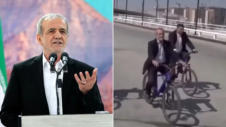 المشهد المضلٍّ لدراجة الرئيس الإيراني في أصفهان: حقيقة وحقائق