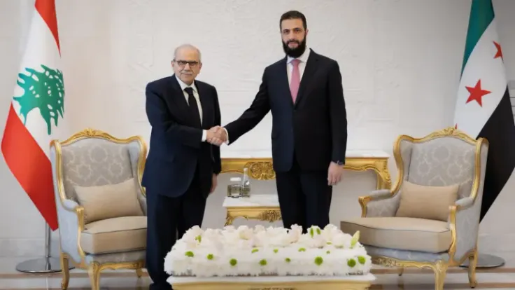سلام يشيد بتصريحات الشرع حول لبنان ويؤكد متانة العلاقات السورية اللبنانية