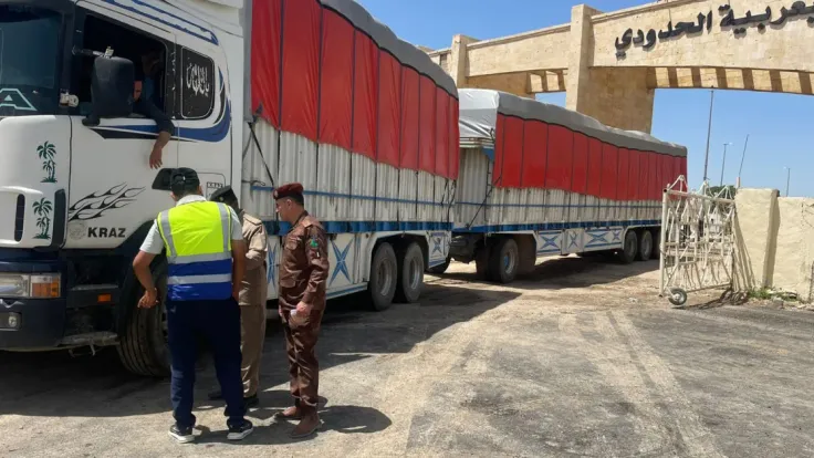 استئناف التبادل التجاري بين سوريا والعراق عبر منفذ ربيعة بعد 13 عاما