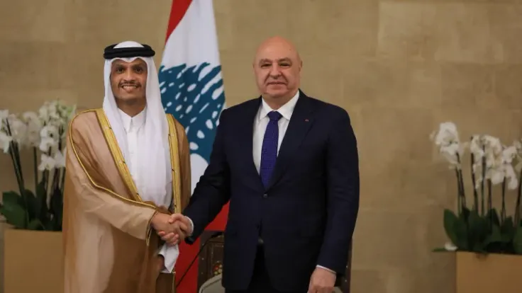 الوزير القطري يلتقي الرئيس عون في بيروت لتأكيد الدعم اللبناني وحلول الطاقة