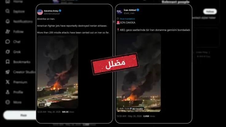 كشف الحقيقة عن فيديو الدخان المتداول بعد التصعيد قرب بندر عباس