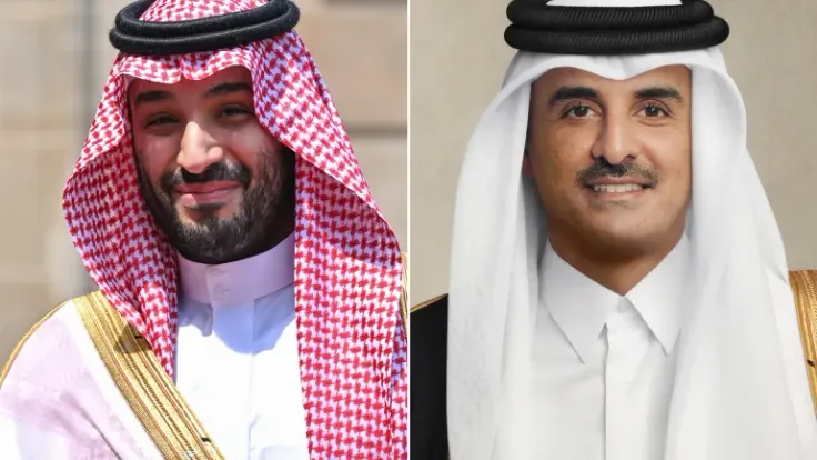 اتصال بين أمير قطر وولي العهد السعودي لبحث مستجدات المنطقة