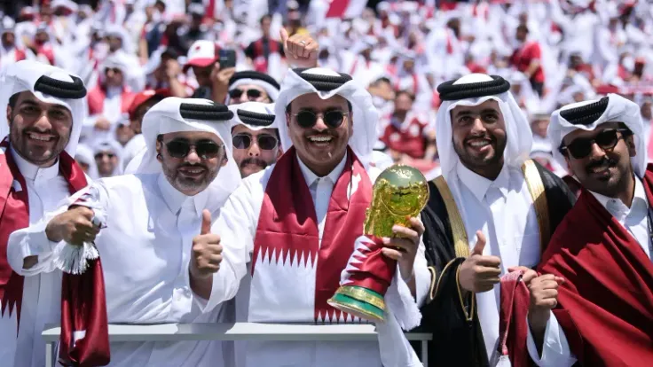 جماهير قطر تخطف الأنظار بملعب سانتا كلارا