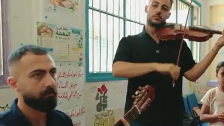 الموسيقى تعيد الأمل لأطفال غزة في ظل الحرب